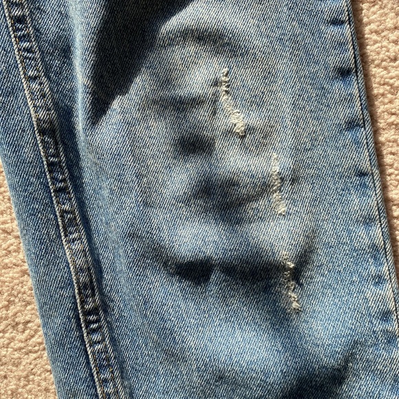 BDG Blue Mom Jeans Cuffed - Picture 3 of 7